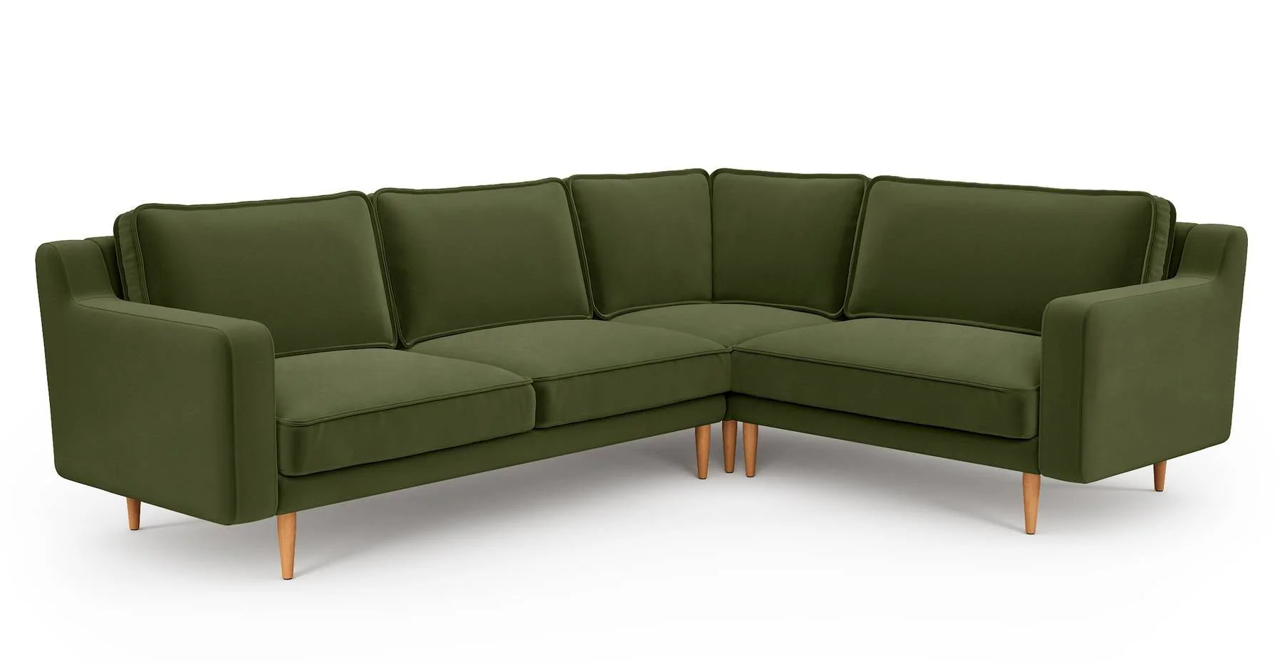 Klem Slim 257 x 203 Köşe Ahşap Ayak - Kadife - Image 9
