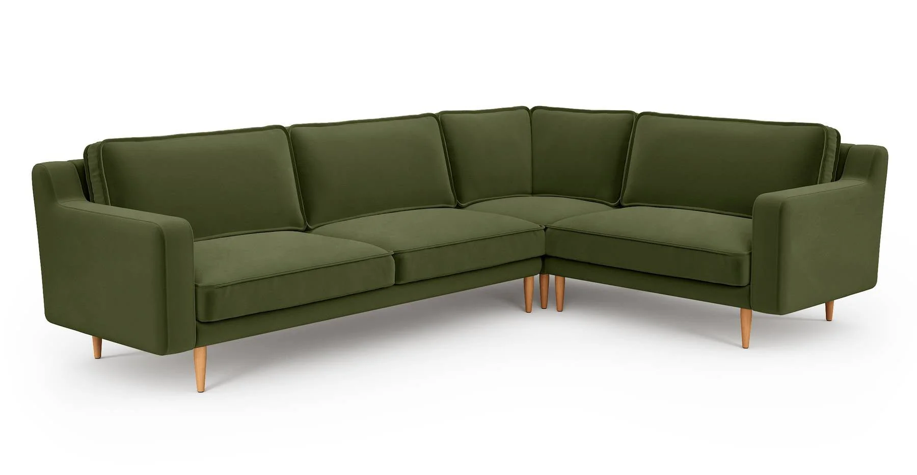 Klem Slim 283 x 203 Köşe Ahşap Ayak - Kadife - Image 7