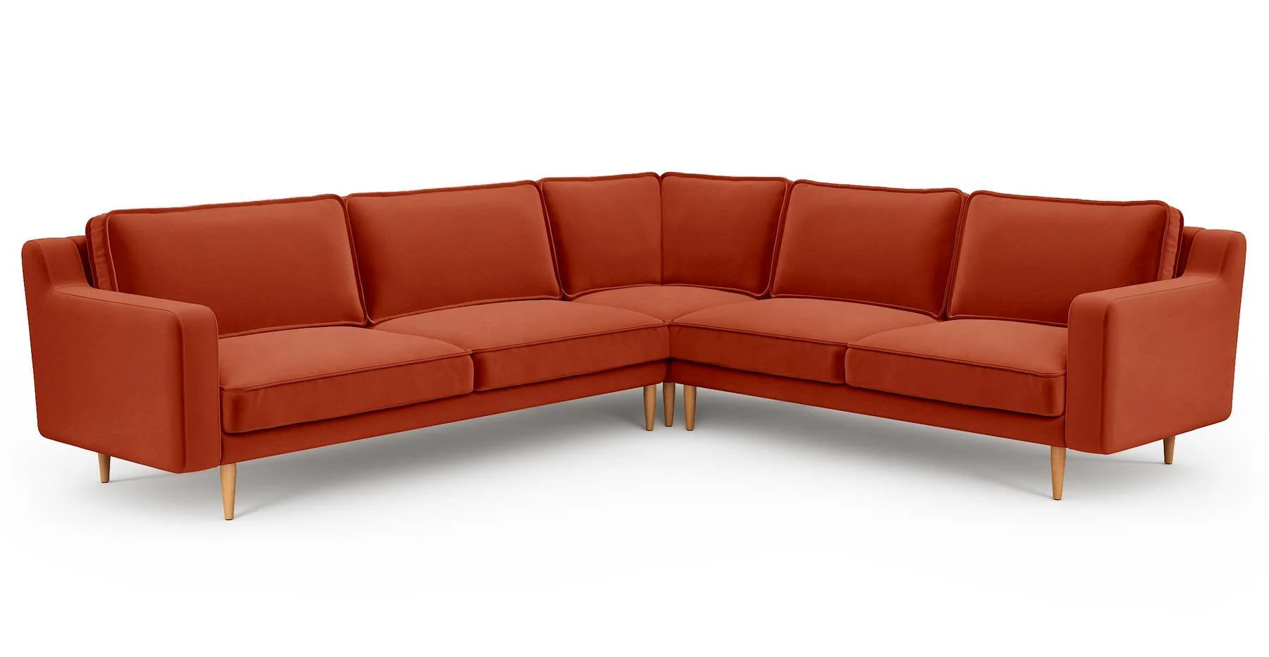Klem Slim 283 x 257 Köşe Ahşap Ayak - Kadife - Image 13