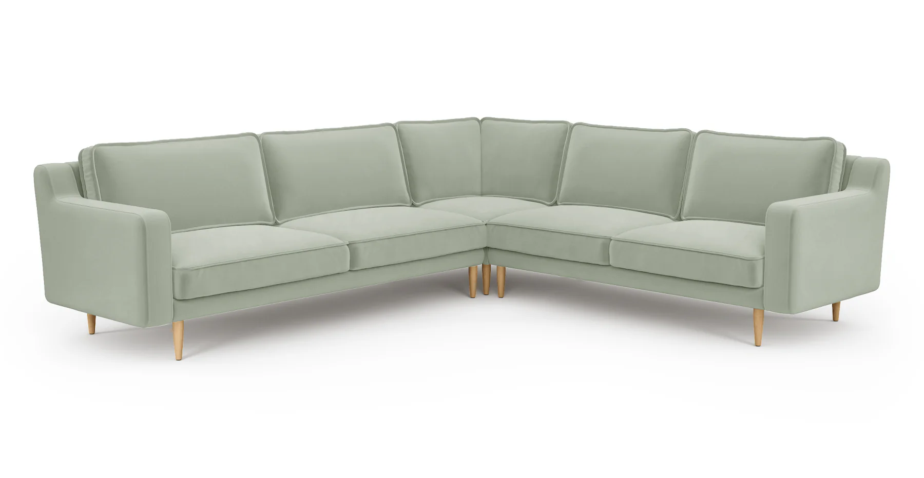 Klem Slim 283 x 257 Köşe Ahşap Ayak - Kadife - Image 19