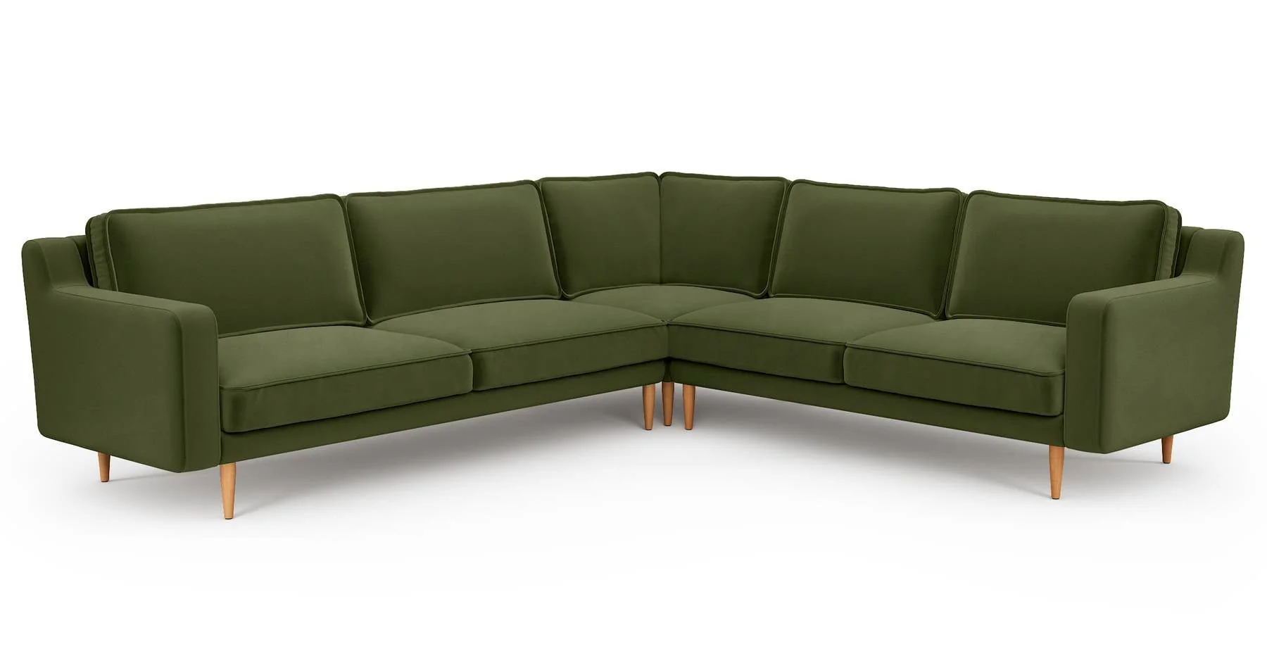 Klem Slim 283 x 257 Köşe Ahşap Ayak - Kadife - Image 3
