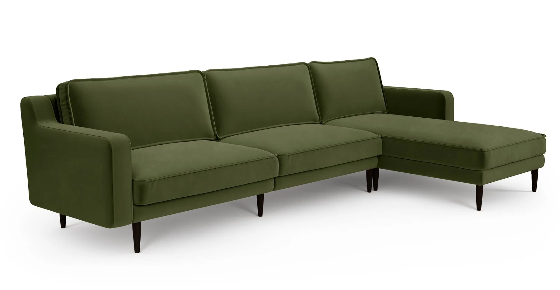 Klem Slim 312 x 171 Köşe Ahşap Ayak - Kadife - Image 10