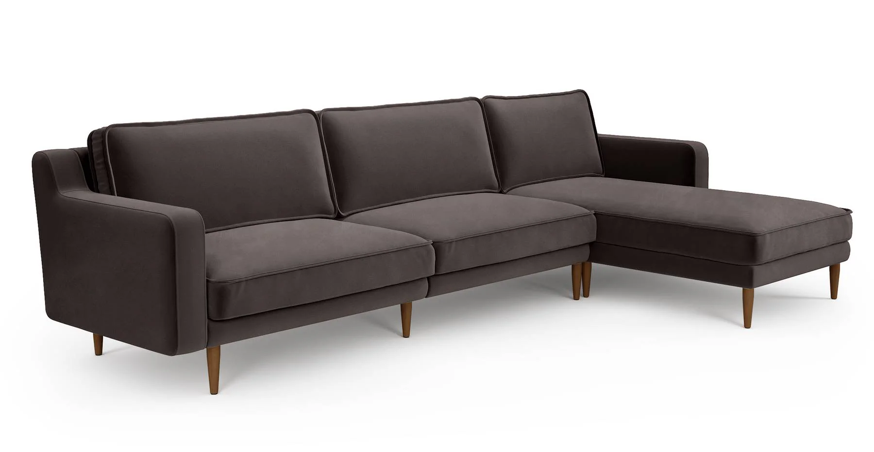 Klem Slim 312 x 171 Köşe Ahşap Ayak - Kadife - Image 14