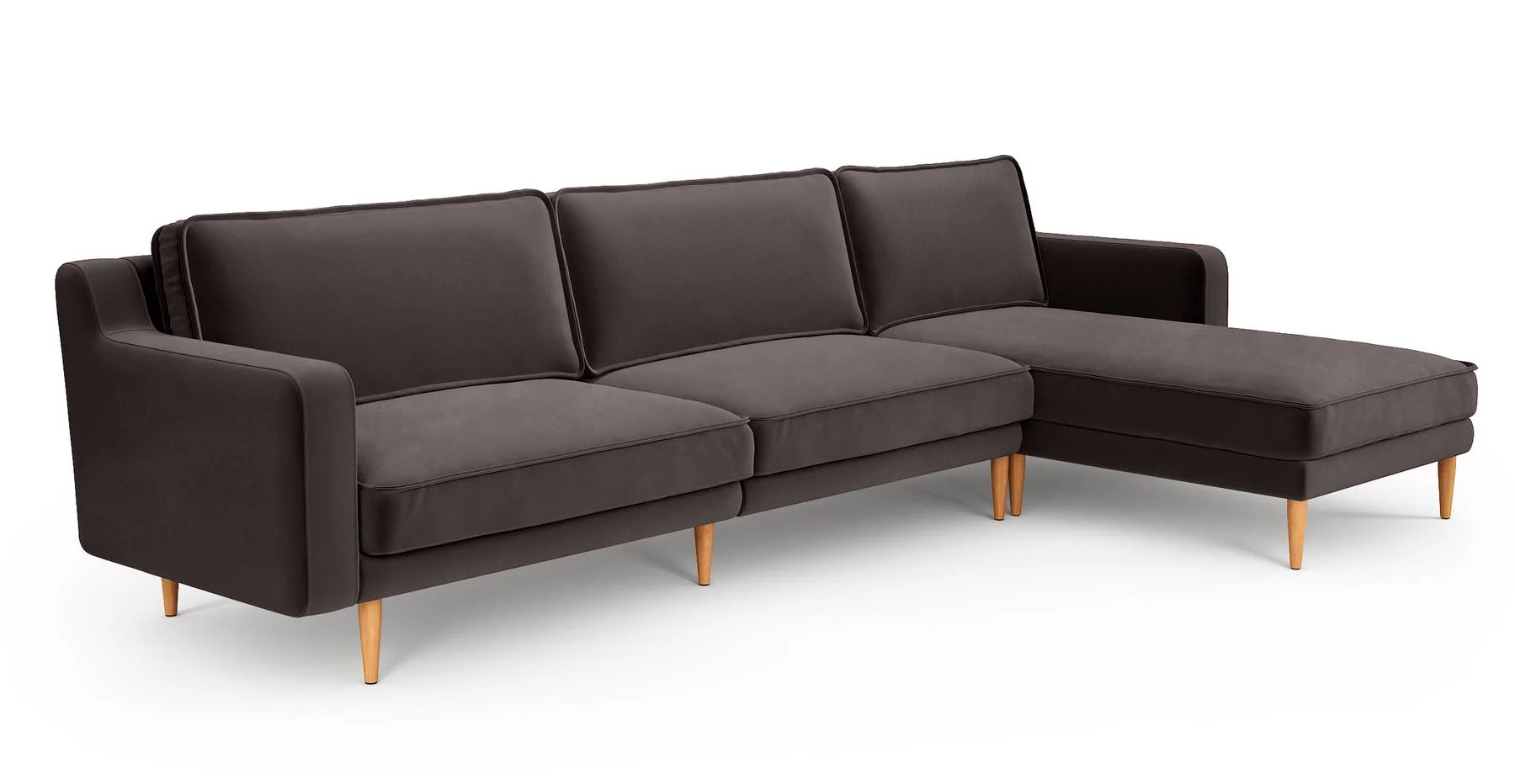 Klem Slim 312 x 171 Köşe Ahşap Ayak - Kadife - Image 15