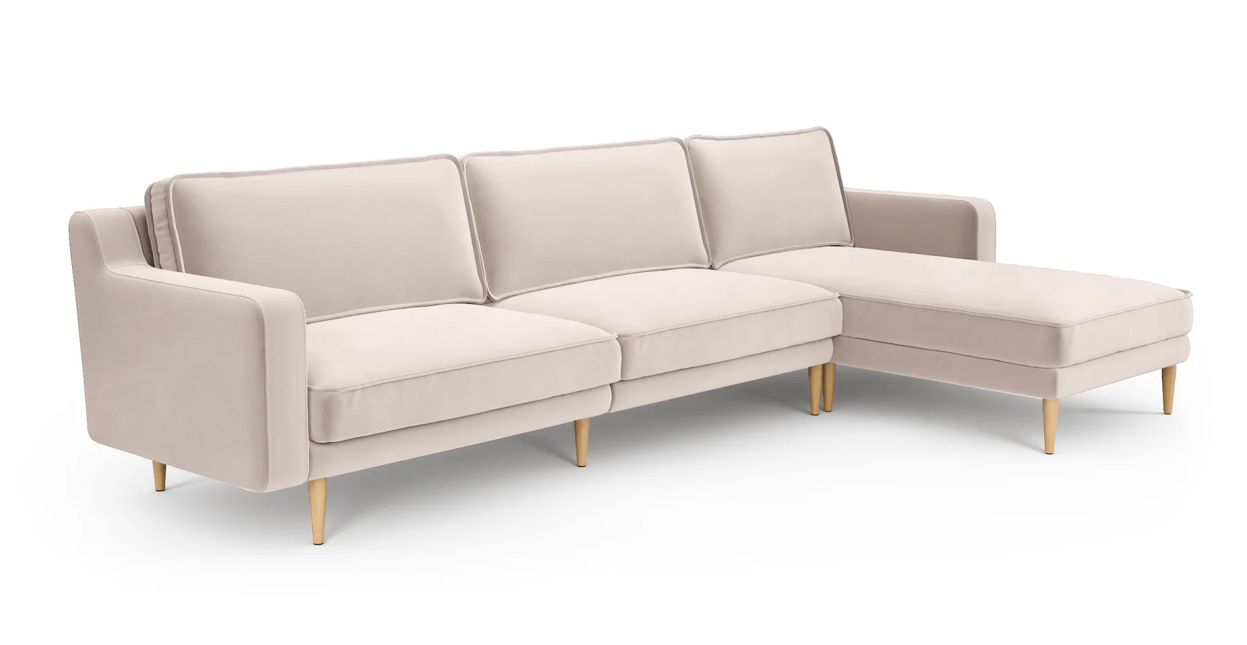 Klem Slim 312 x 171 Köşe Ahşap Ayak - Kadife - Image 32