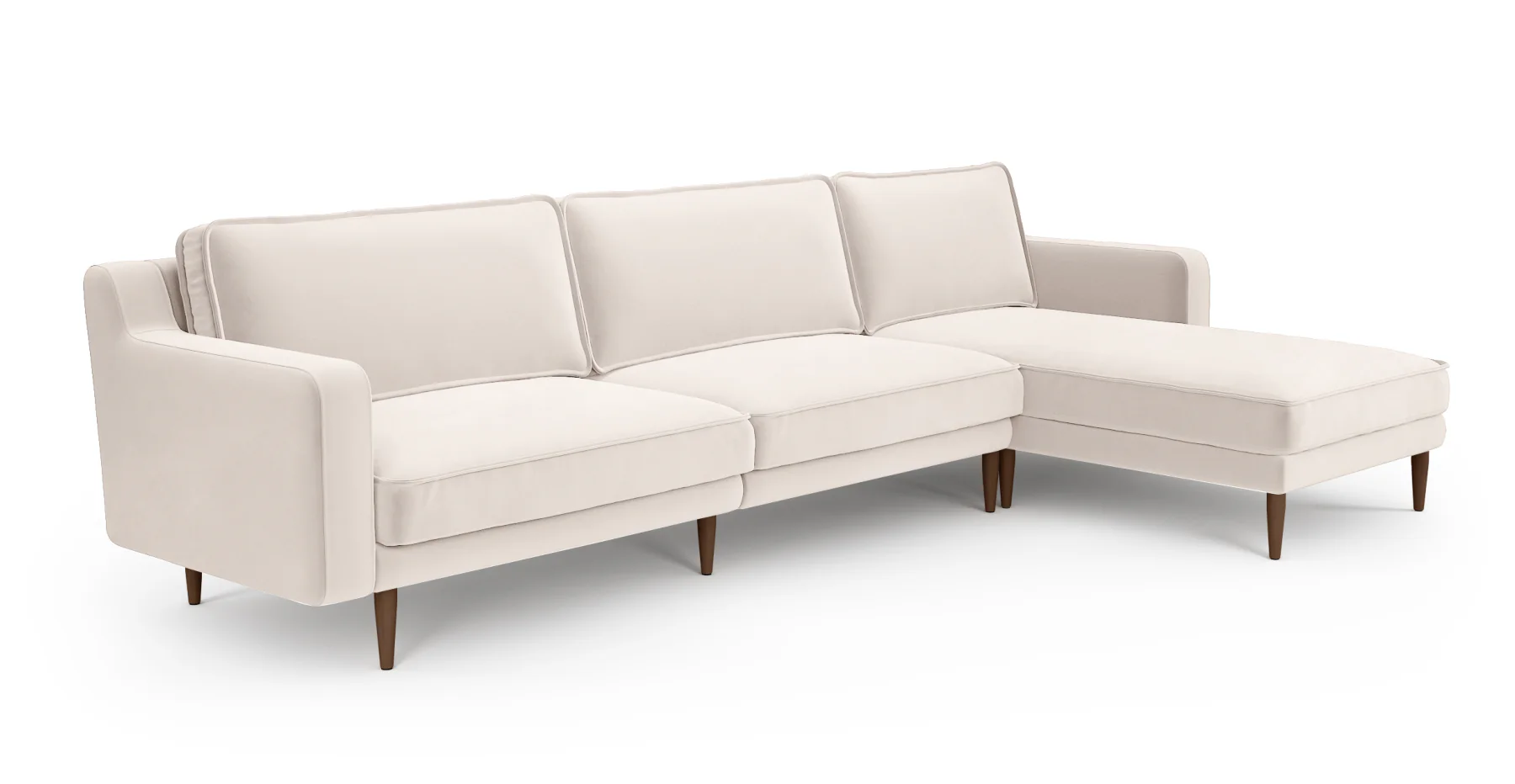 Klem Slim 312 x 171 Köşe Ahşap Ayak - Kadife - Image 34