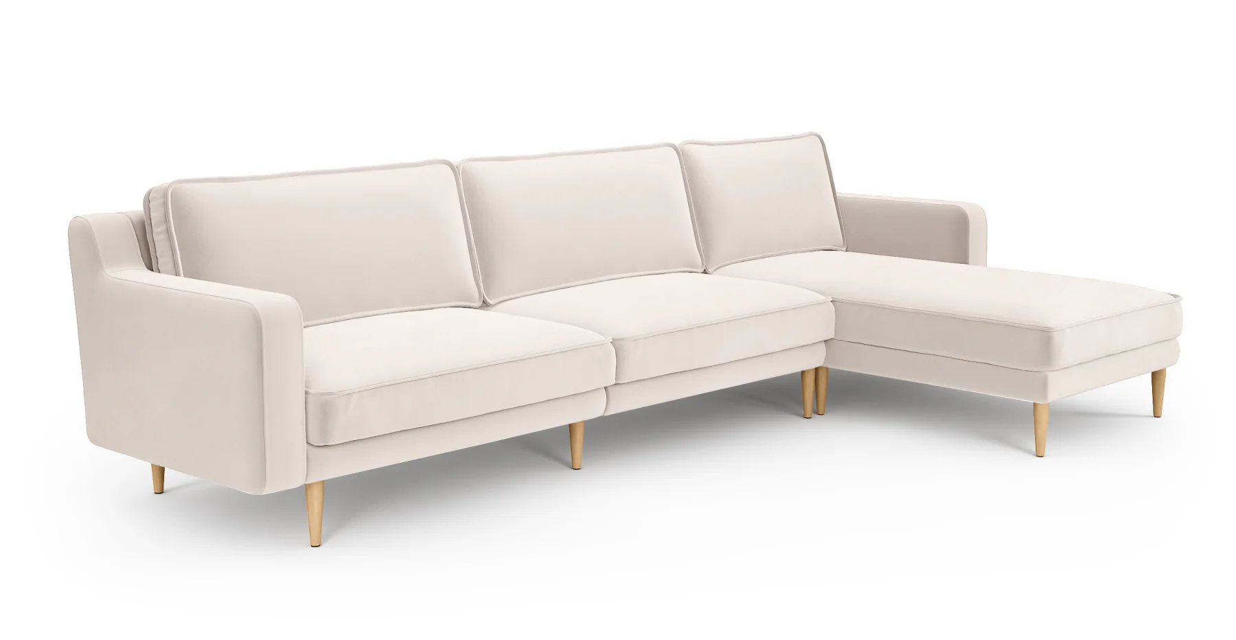 Klem Slim 312 x 171 Köşe Ahşap Ayak - Kadife - Image 35