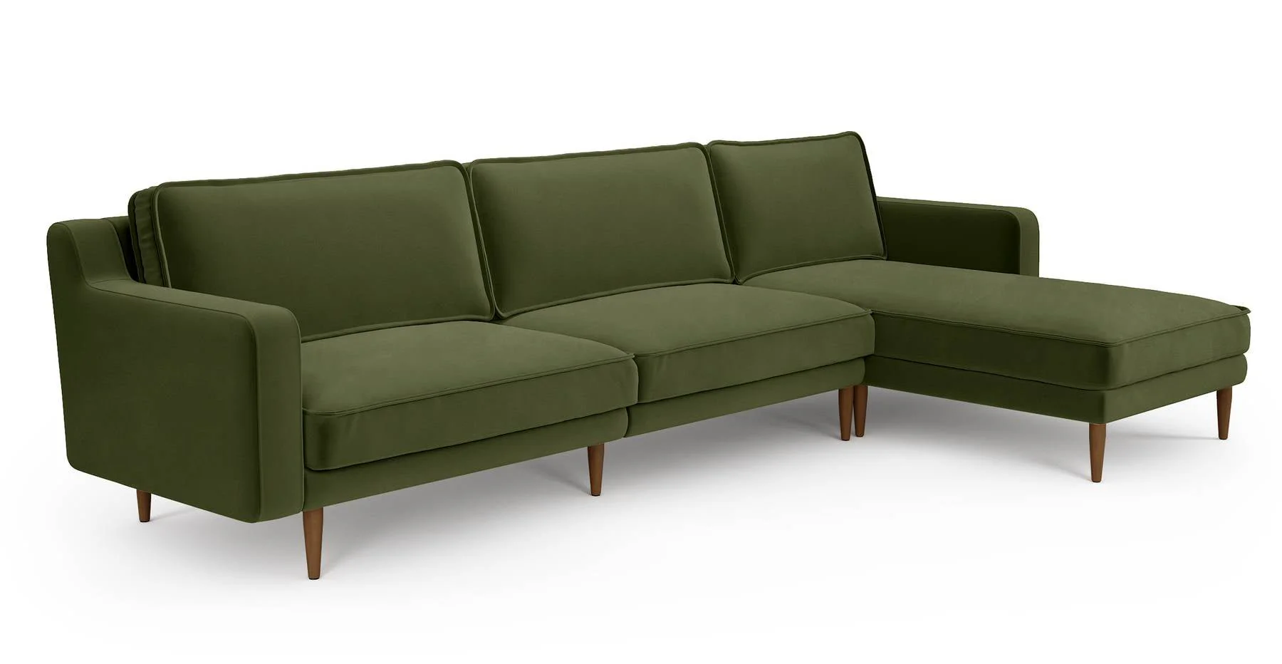 Klem Slim 312 x 171 Köşe Ahşap Ayak - Kadife - Image 8