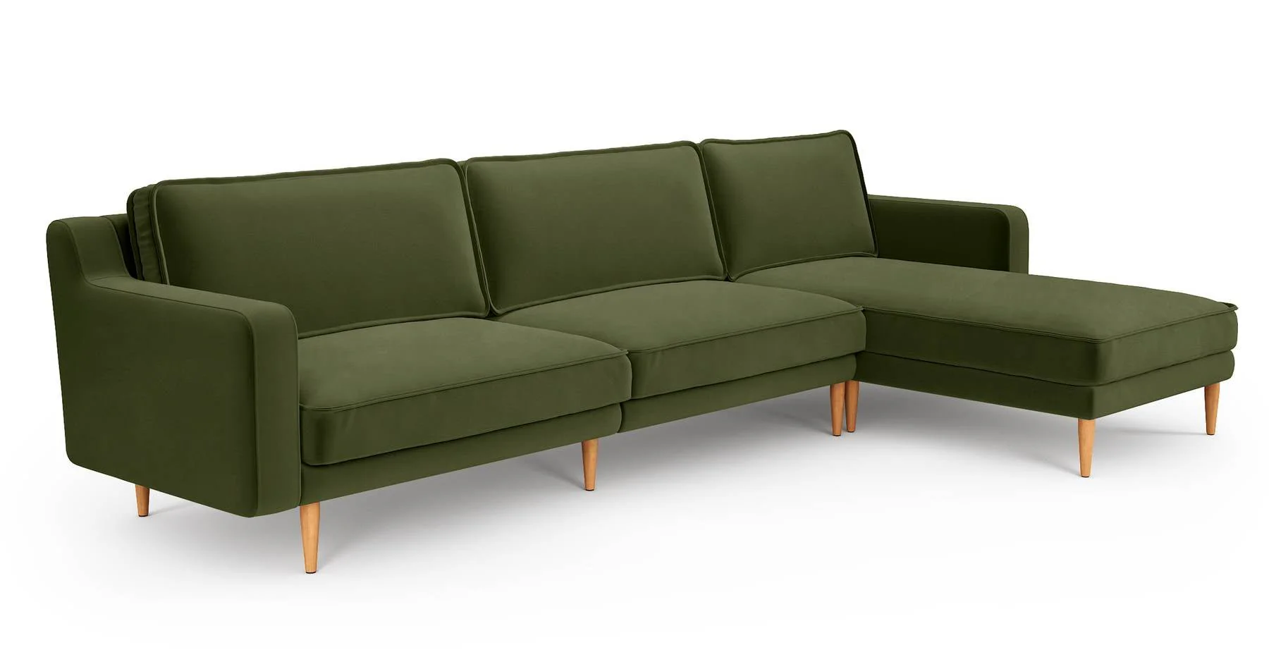 Klem Slim 312 x 171 Köşe Ahşap Ayak - Kadife - Image 9