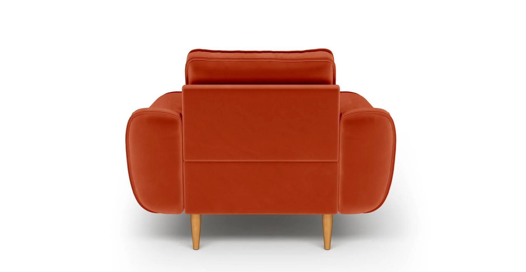 Klem Tekli Koltuk Ahşap Ayak - Kadife - Image 47