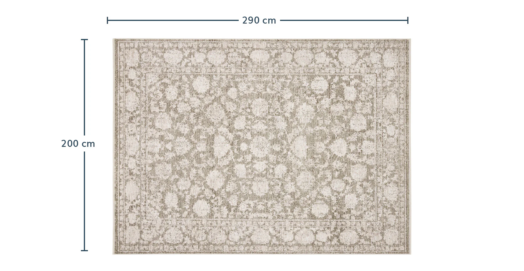 Maelis Vintage Desenli Halı - 200 x 290 - Image 4