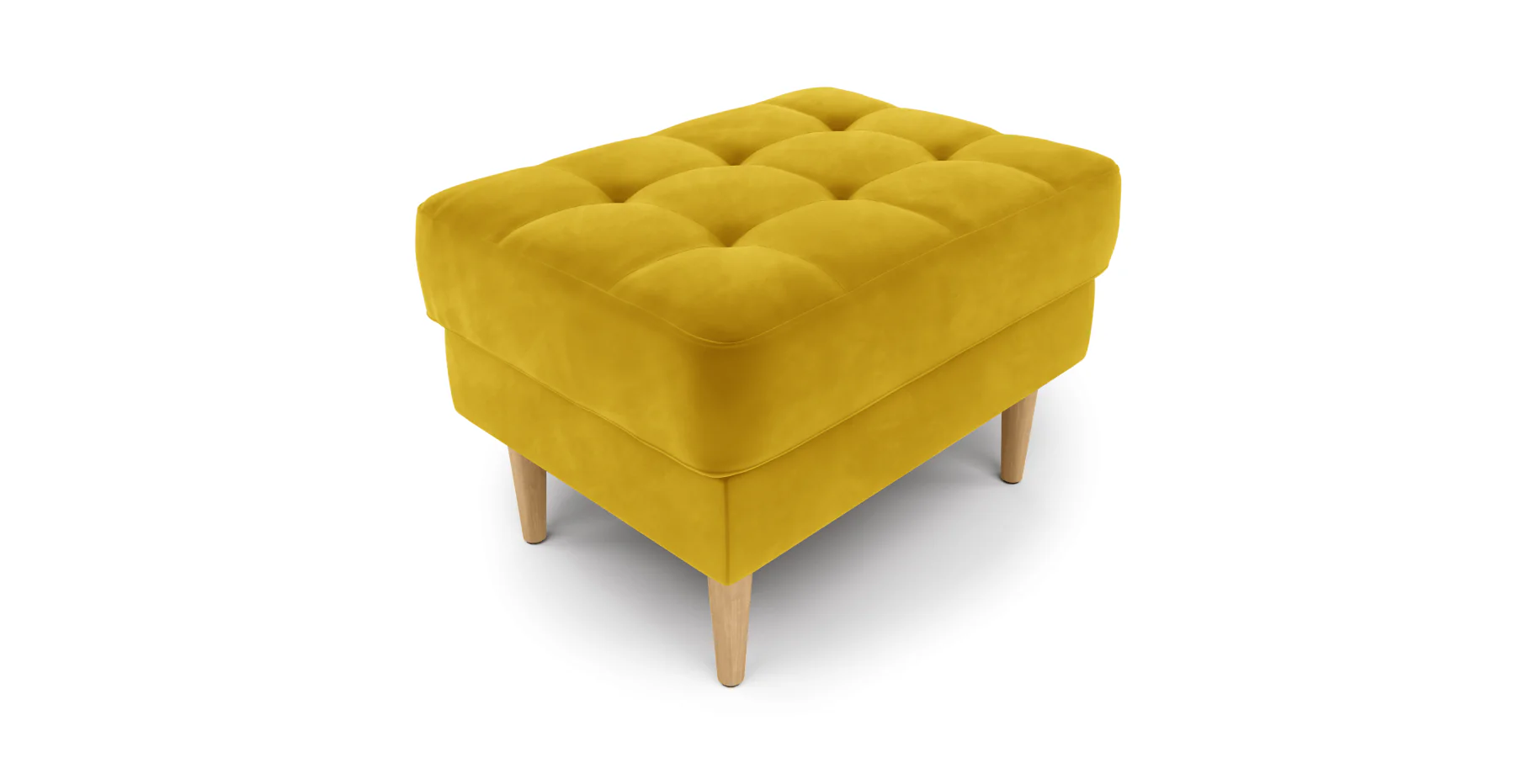 Modsy Puf Small Ahşap Ayak - Kadife - Image 36