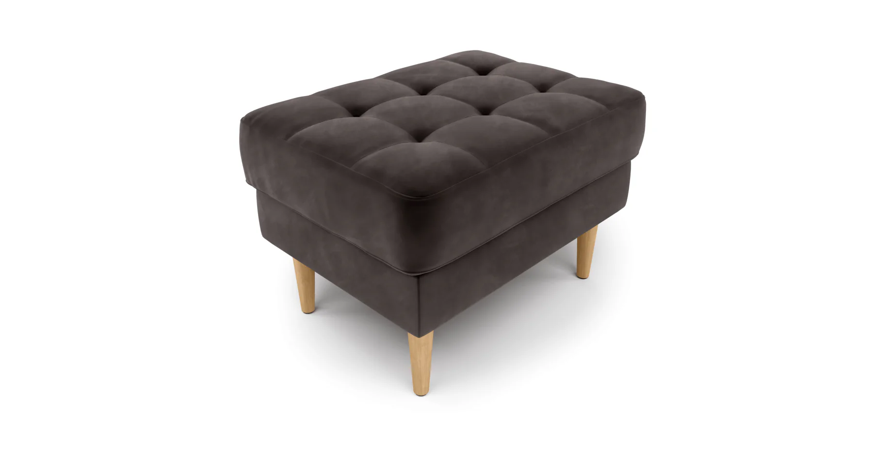 Modsy Puf Small Ahşap Ayak - Kadife - Image 42