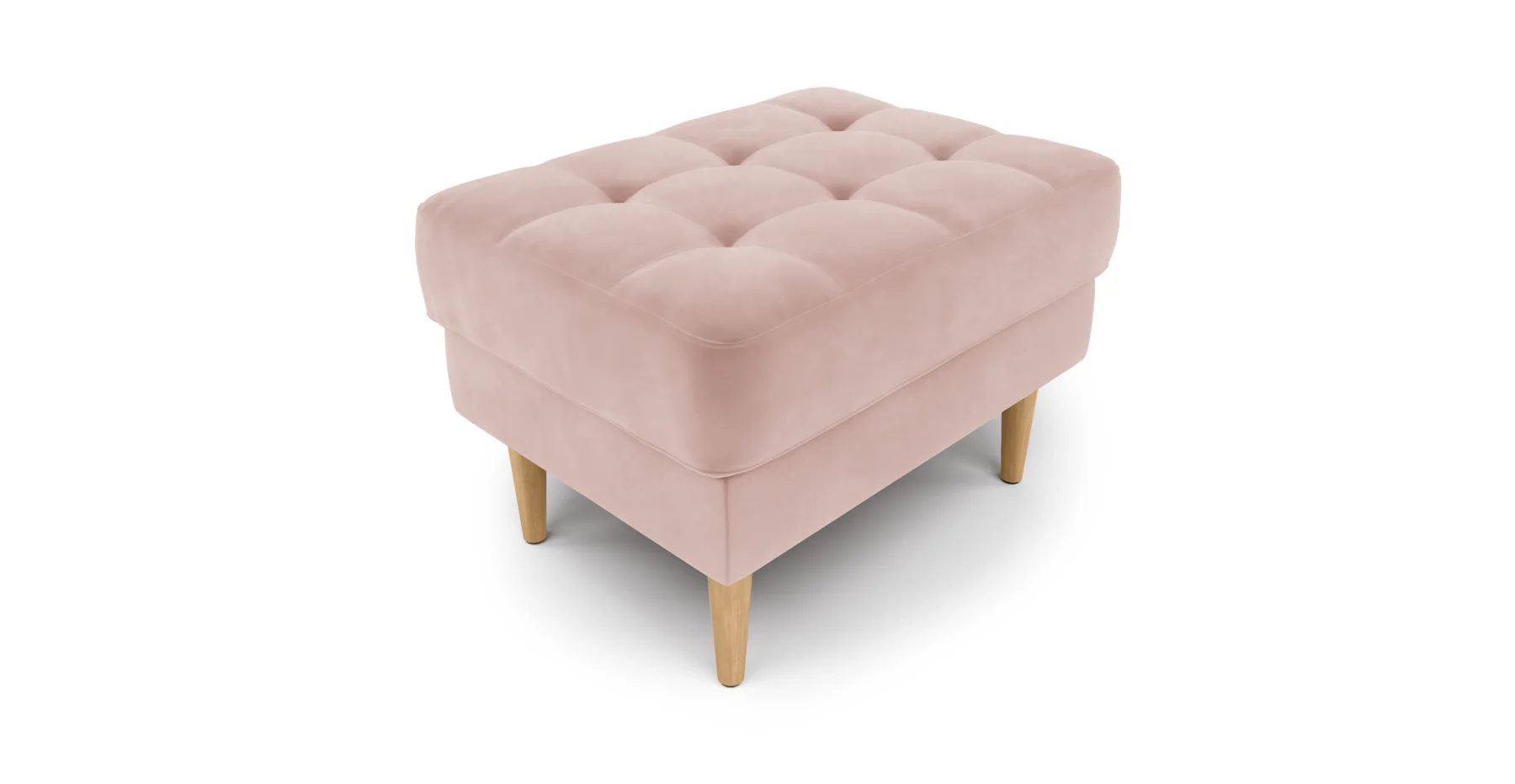 Modsy Puf Small Ahşap Ayak - Kadife - Image 45
