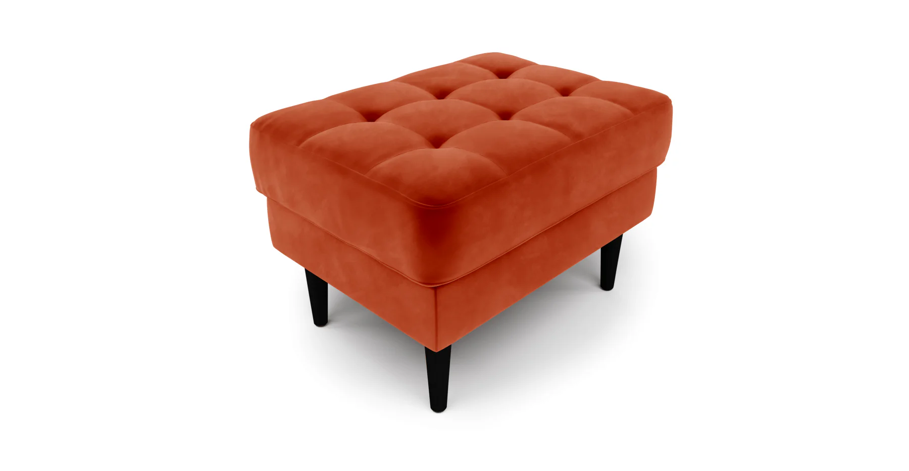 Modsy Puf Small Ahşap Ayak - Kadife - Image 60