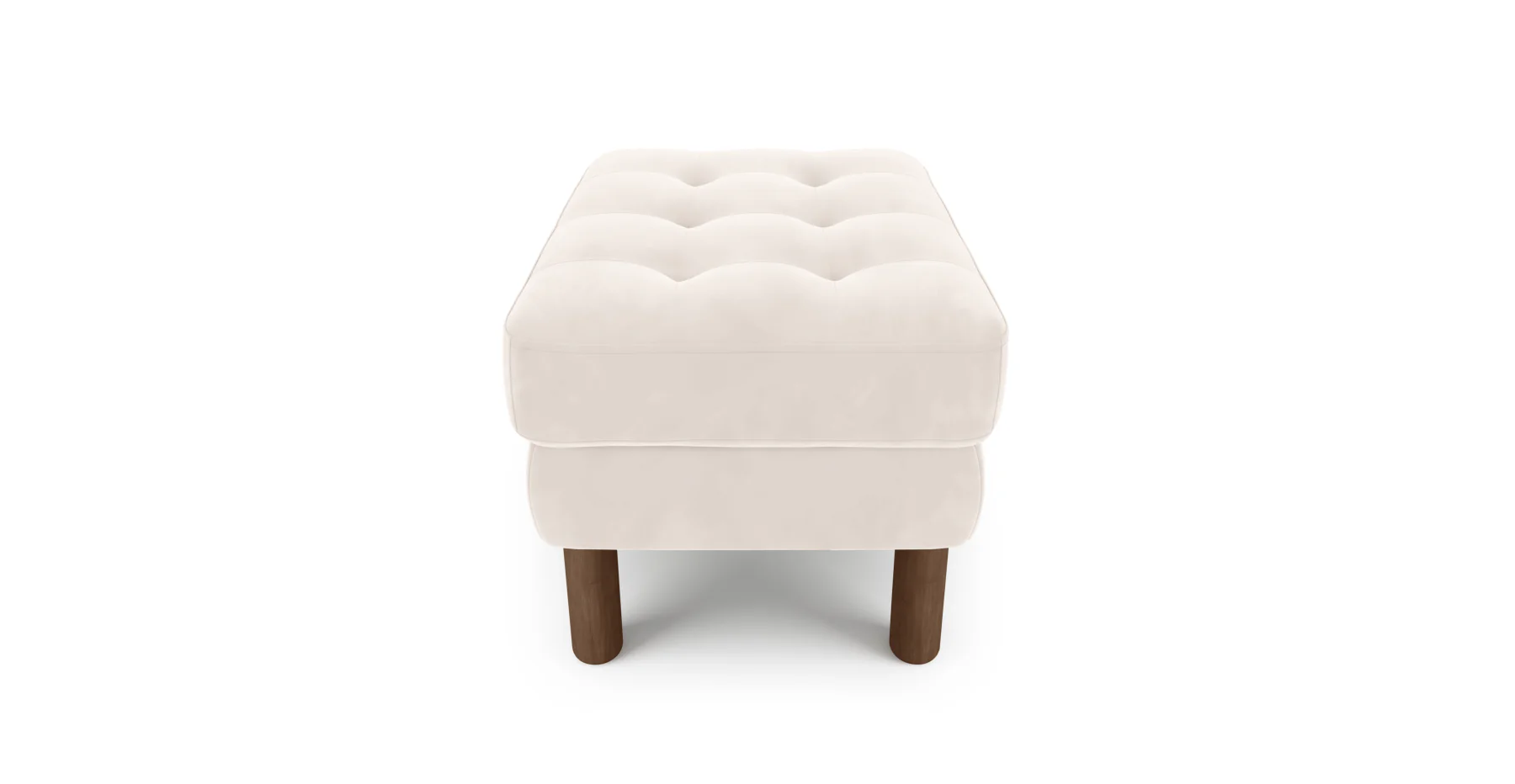 Modsy Puf Small Silindir Ahşap Ayak - Kadife - Image 101