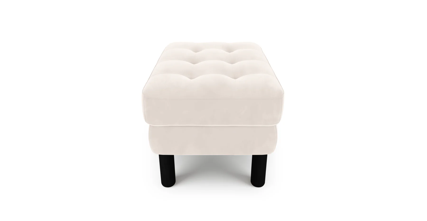 Modsy Puf Small Silindir Ahşap Ayak - Kadife - Image 103