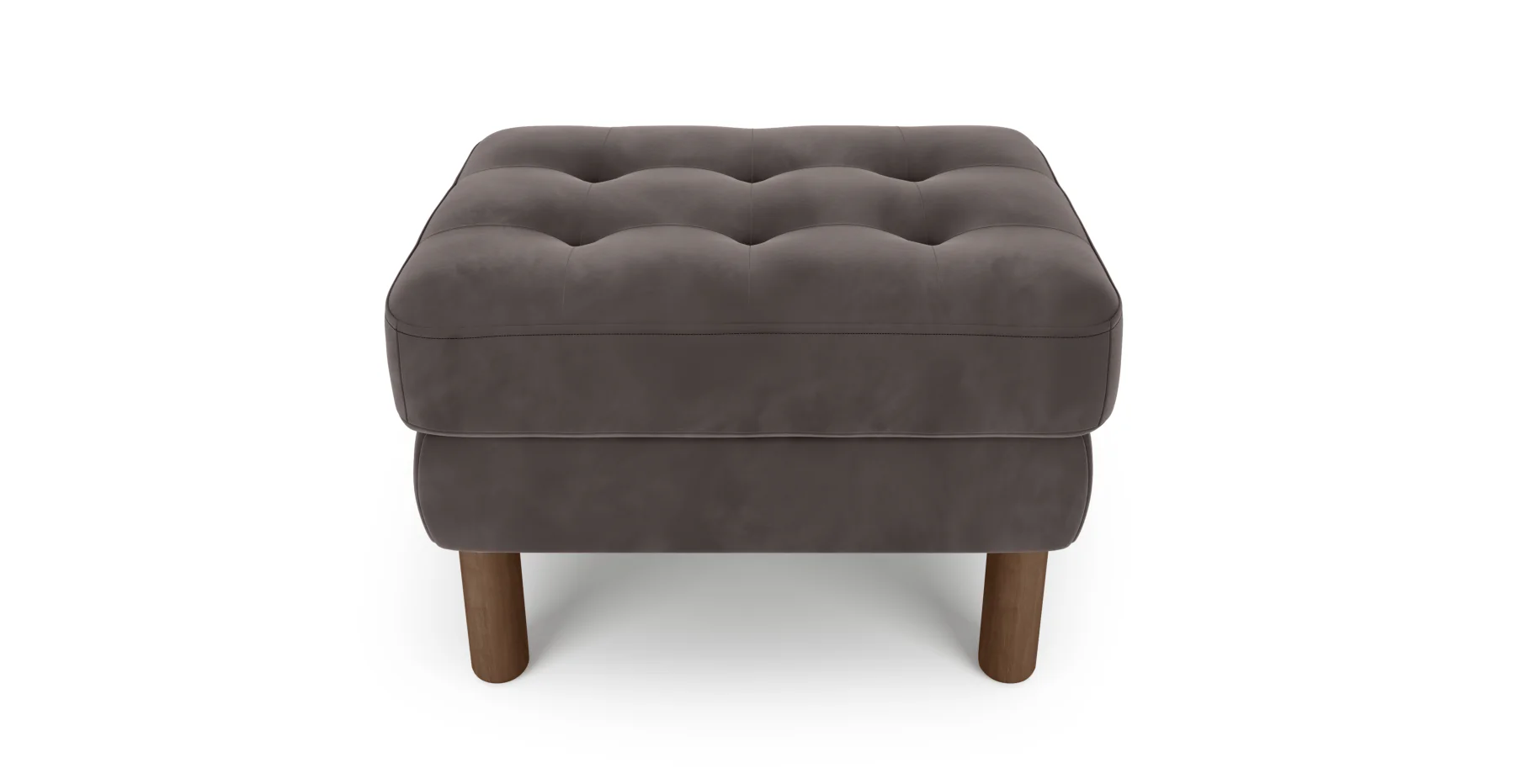 Modsy Puf Small Silindir Ahşap Ayak - Kadife - Image 22