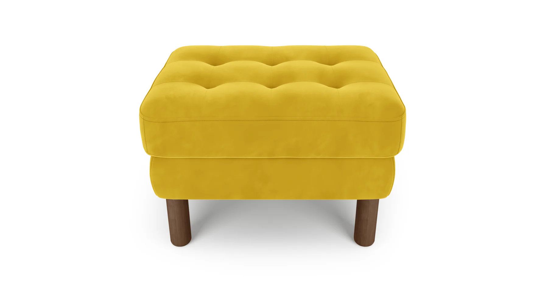 Modsy Puf Small Silindir Ahşap Ayak - Kadife - Image 24