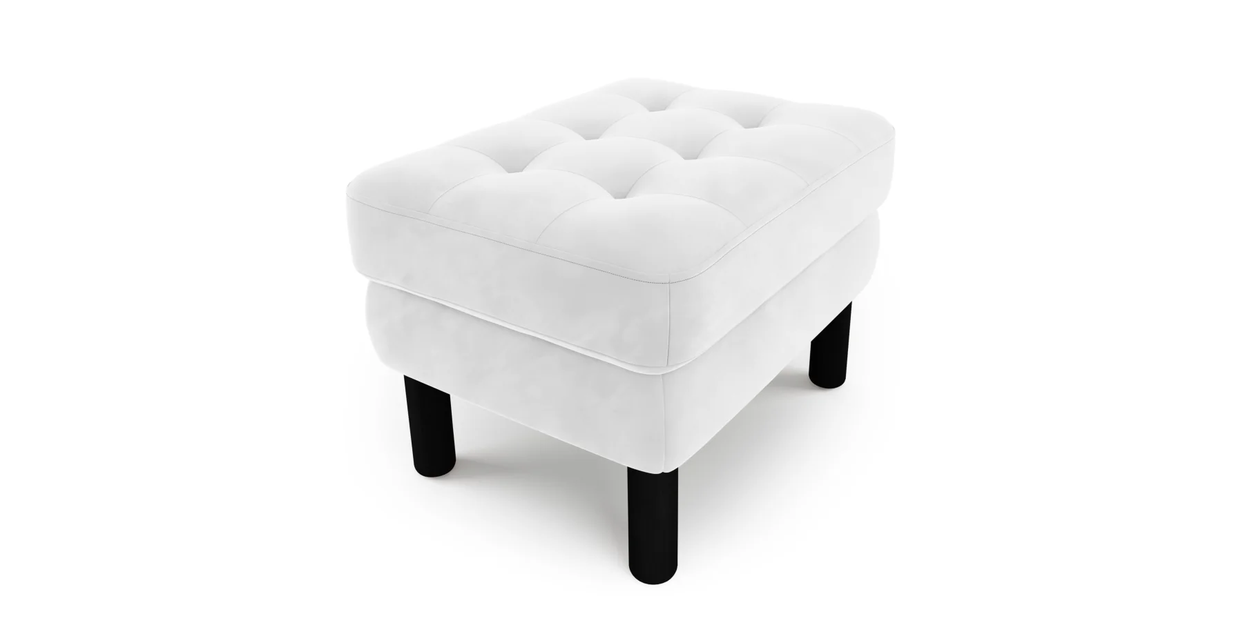 Modsy Puf Small Silindir Ahşap Ayak - Kadife - Image 34