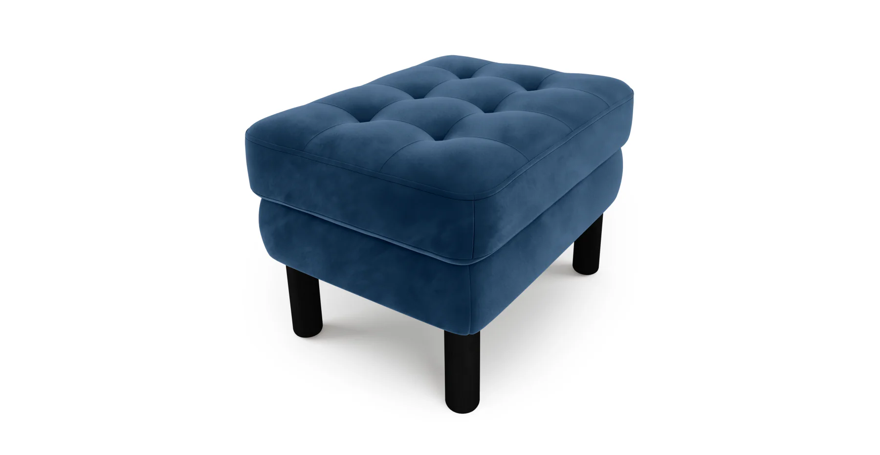 Modsy Puf Small Silindir Ahşap Ayak - Kadife - Image 35