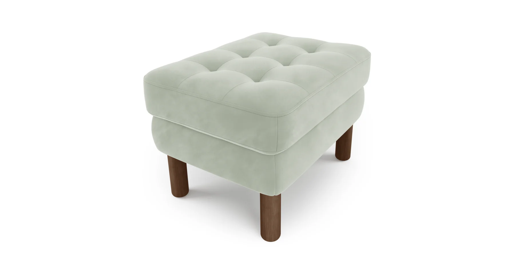 Modsy Puf Small Silindir Ahşap Ayak - Kadife - Image 52