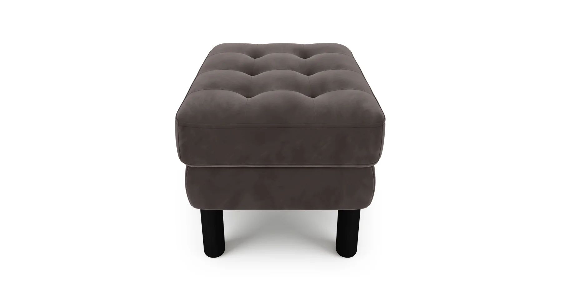 Modsy Puf Small Silindir Ahşap Ayak - Kadife - Image 54