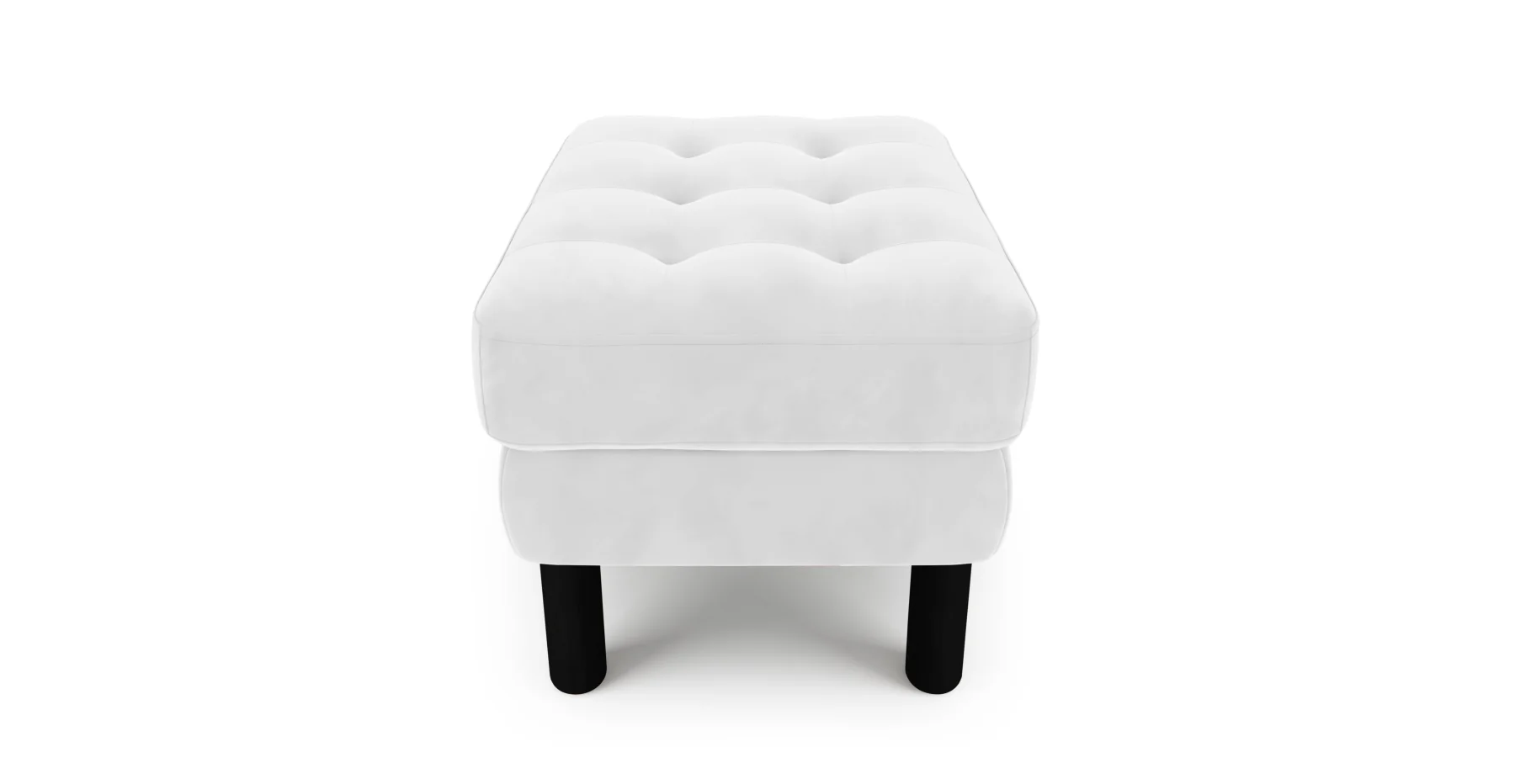 Modsy Puf Small Silindir Ahşap Ayak - Kadife - Image 58