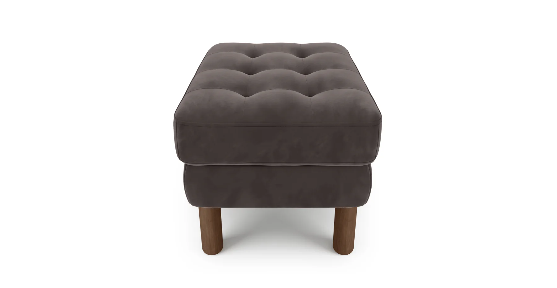 Modsy Puf Small Silindir Ahşap Ayak - Kadife - Image 71