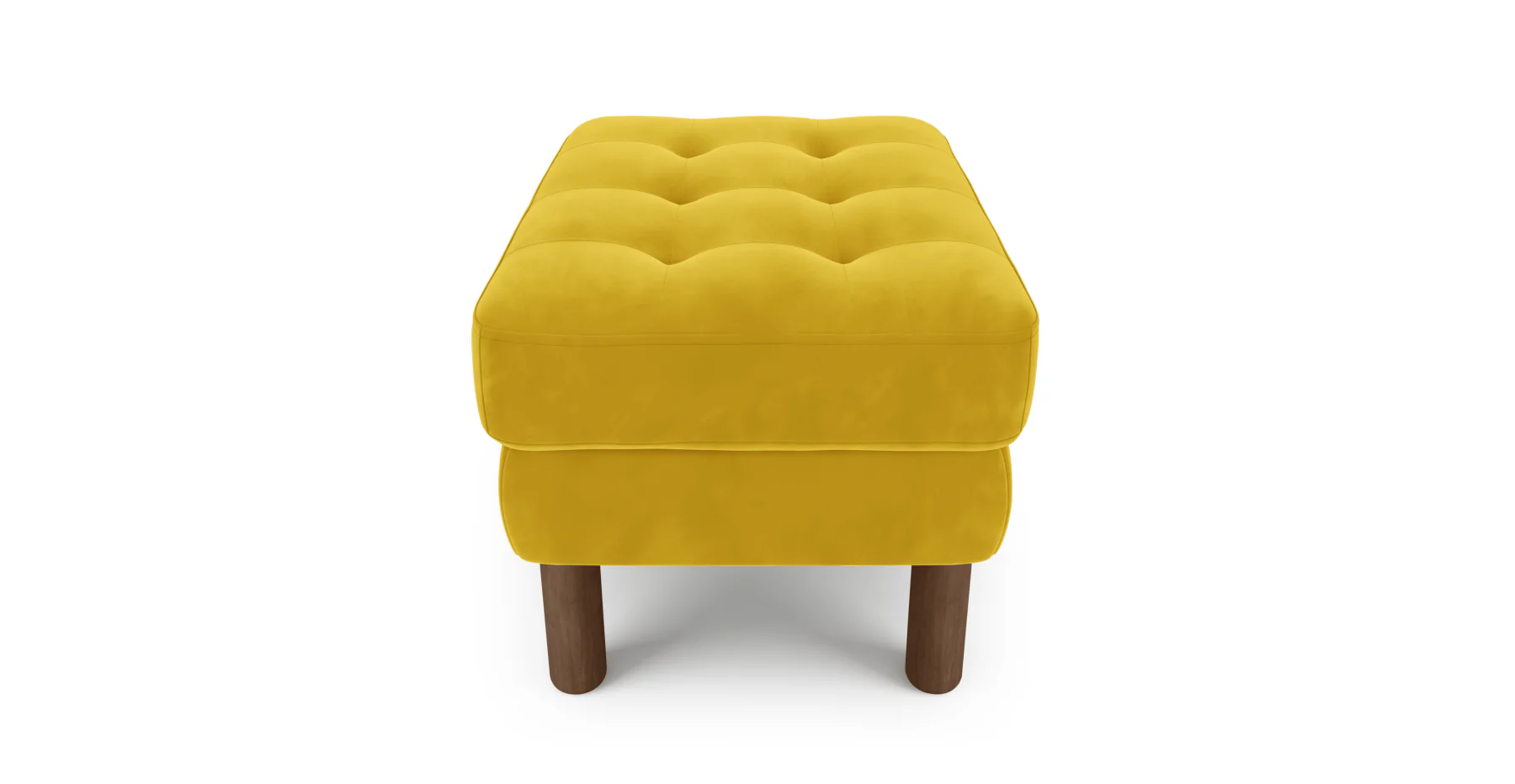 Modsy Puf Small Silindir Ahşap Ayak - Kadife - Image 73