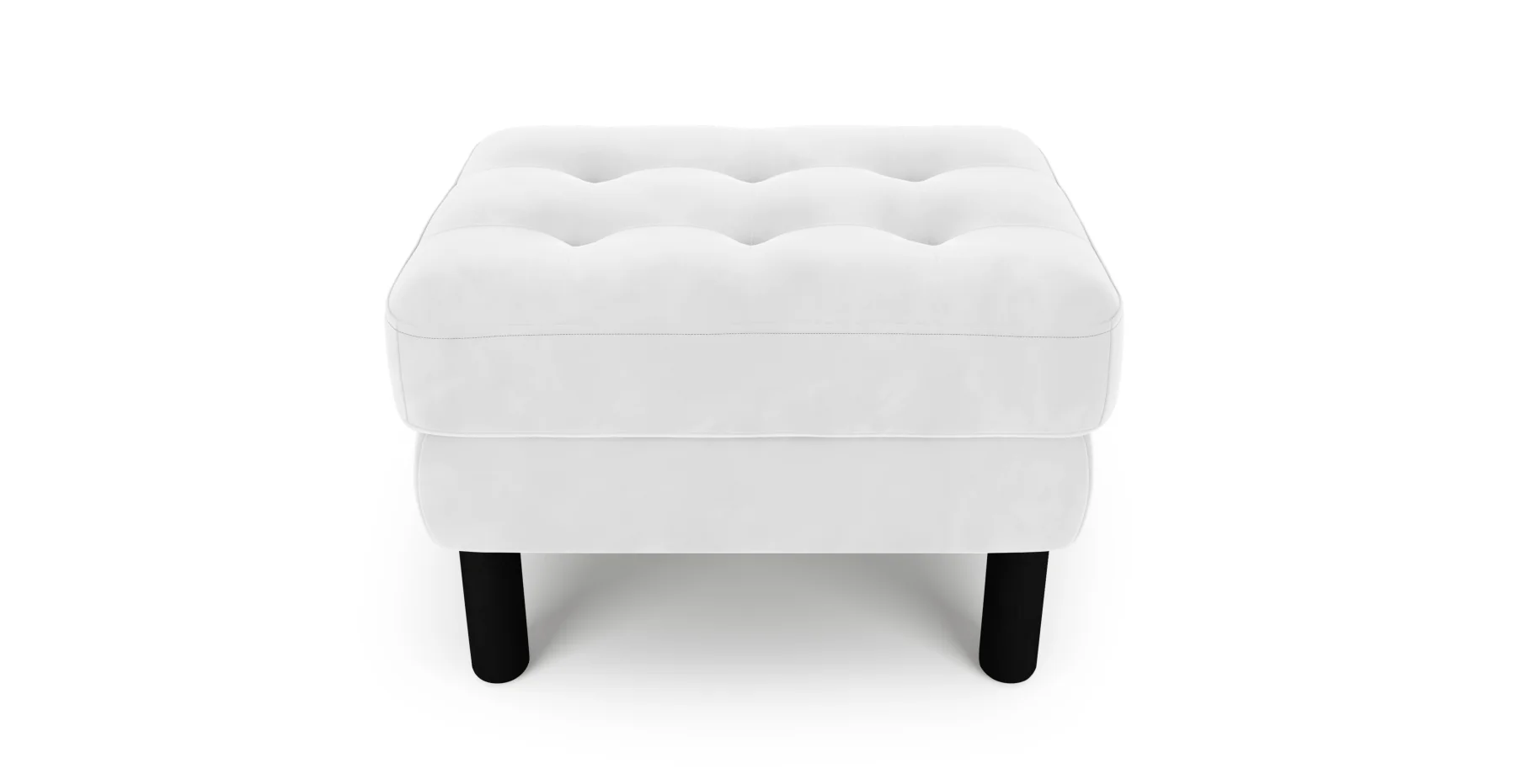Modsy Puf Small Silindir Ahşap Ayak - Kadife - Image 9