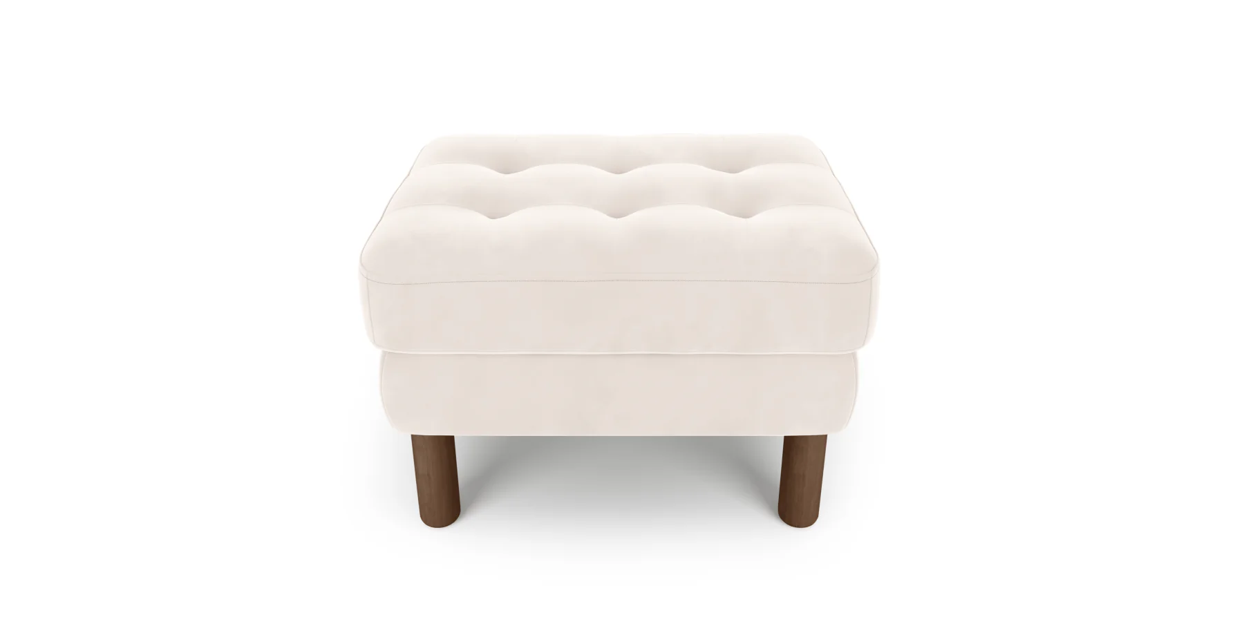 Modsy Puf Small Silindir Ahşap Ayak - Kadife - Image 95