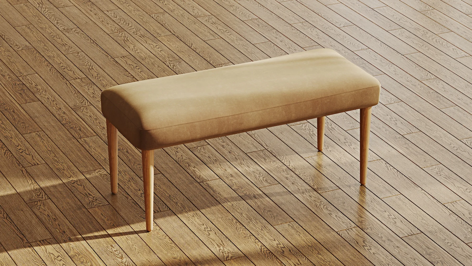 Roa Meşe Bench - Kadife - Image 92