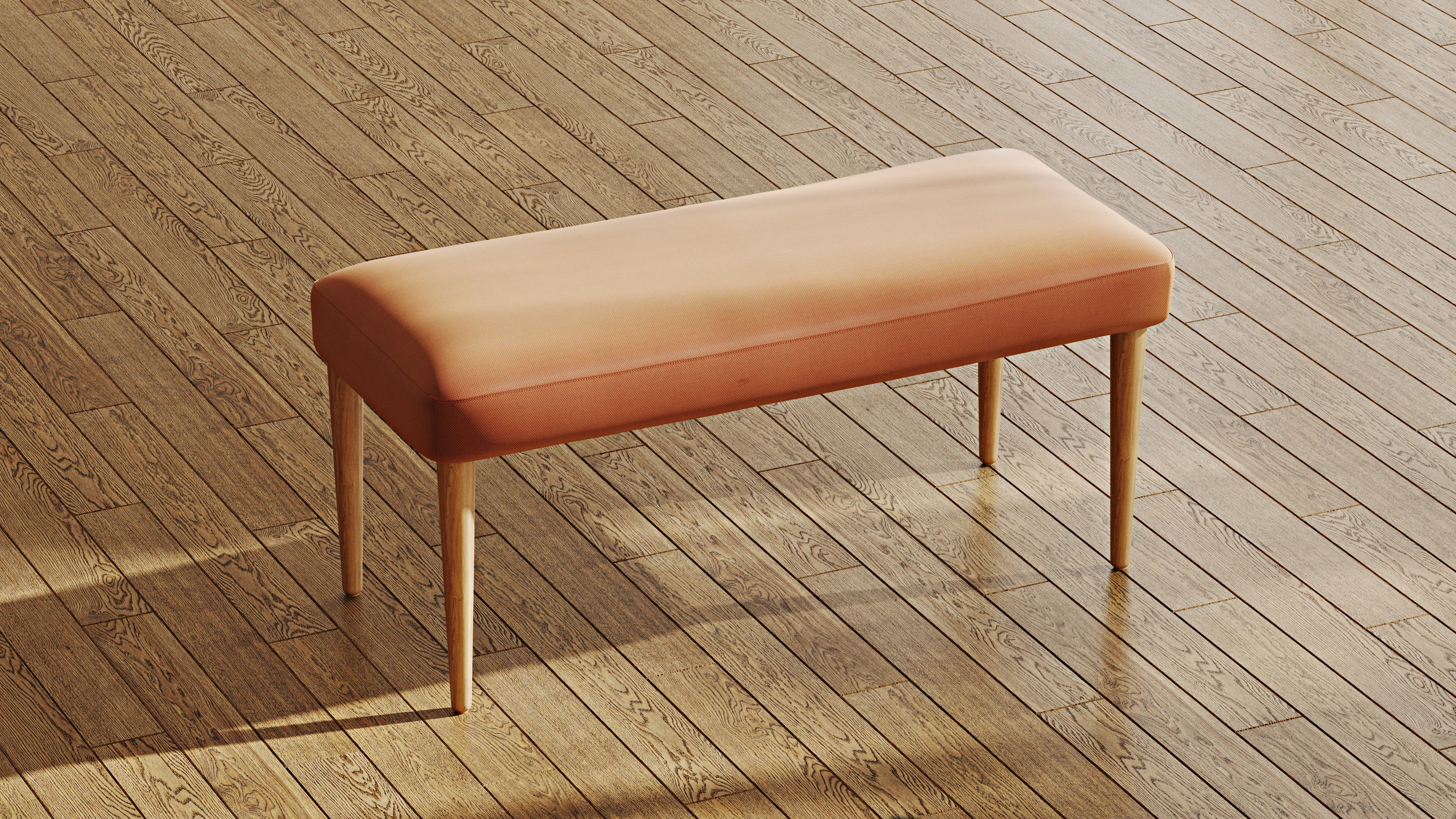 Roa Meşe Bench - Performans Kadife - Image 5
